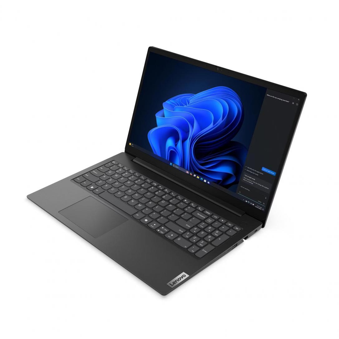 Laptop Lenovo V15 G5, 15.6" FHD, Intel Core 3 100U, 8GB RAM, 256GB SSD, Negru