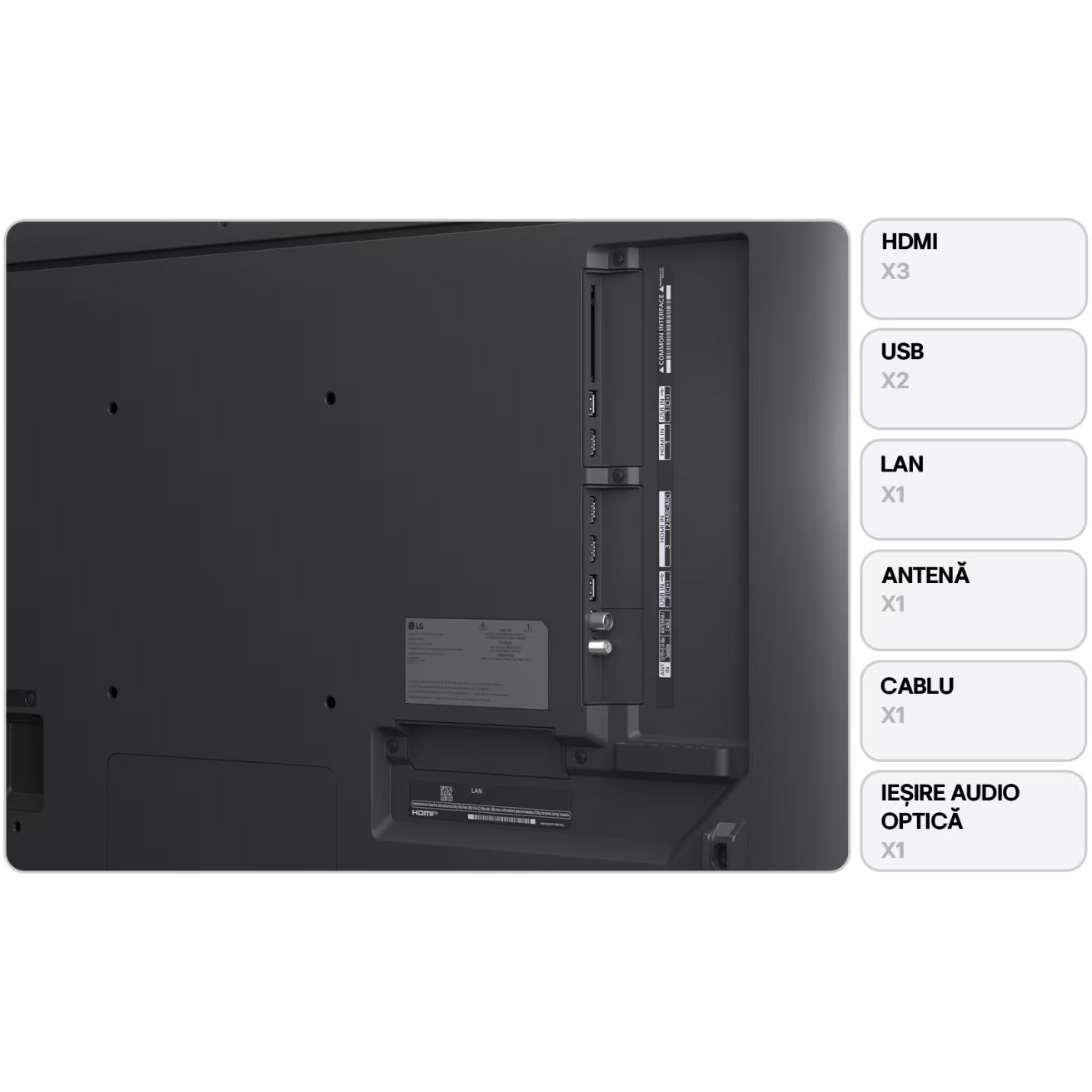 RESIGILAT: Televizor LG QNED 65QNED80A3A, 164 cm, Smart, 4K Ultra HD, Clasa E (Model 2025)