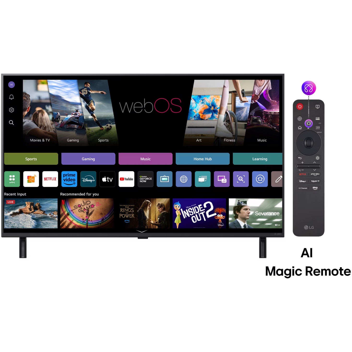 RESIGILAT: Televizor LG QNED 65QNED80A3A, 164 cm, Smart, 4K Ultra HD, Clasa E (Model 2025)