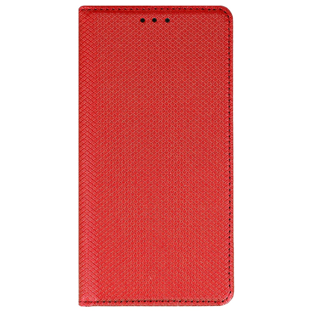 Husa pentru Oppo Reno 14F 5G / Reno14 FS, PU Casual Book, Buzunar card, Inchidere magnetica, Functie stand / suport, Decupaj difuzor apeluri, Acoperire completa 360 de grade, Protectie fata-spate, Tip carte, Rosu