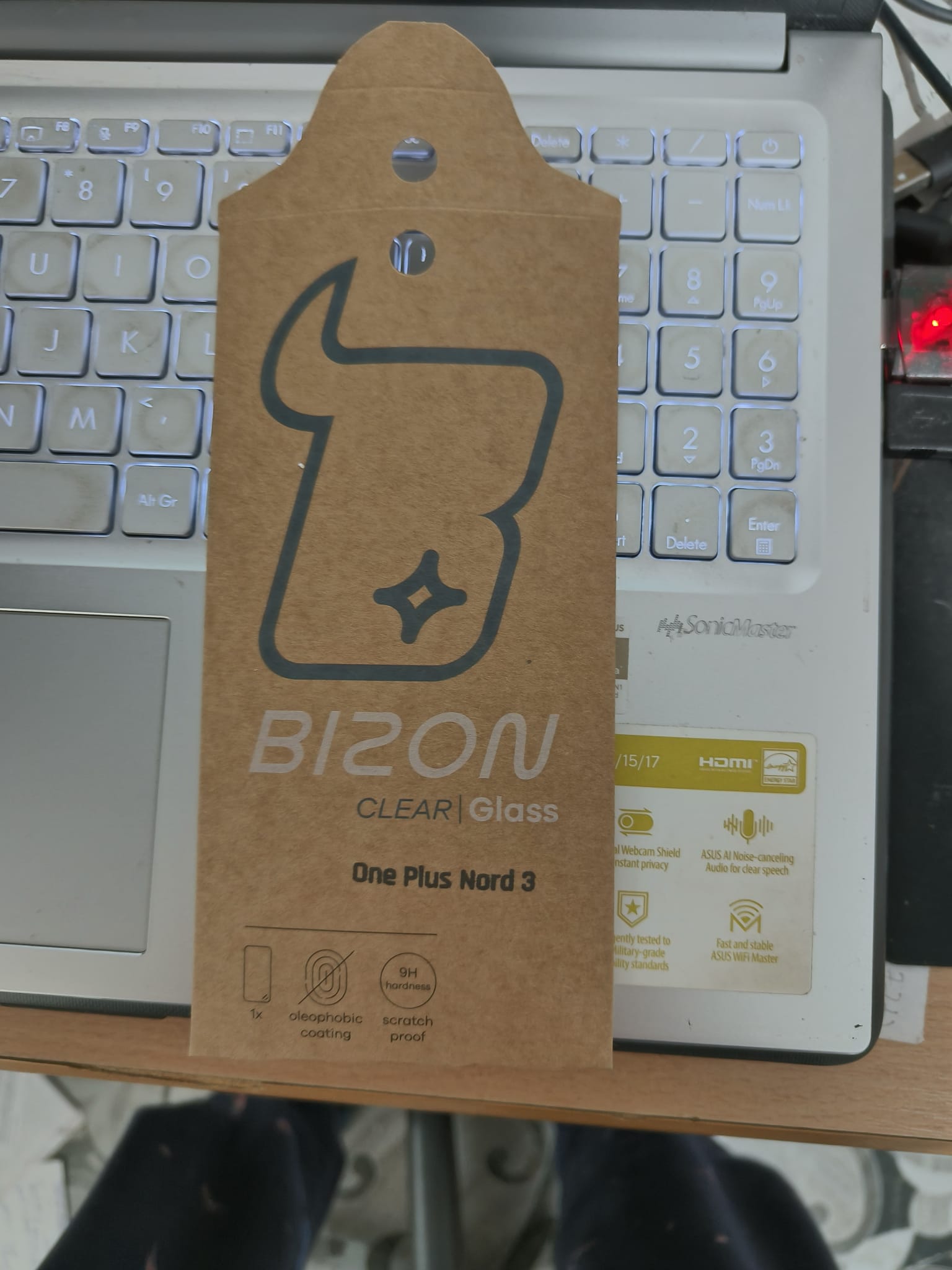 Folie de protectie pentru OnePlus Nord 3, Bizon, Sticla securizata, Transparent