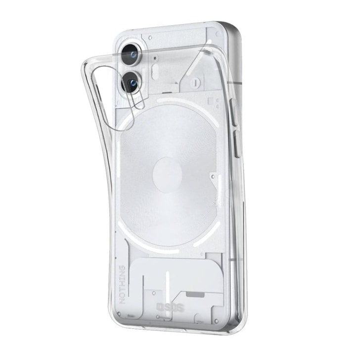 Husa pentru Nothing Phone (2) Daden, Camera Protection, TPU Anti Soc, Ultra Slim, Transparenta