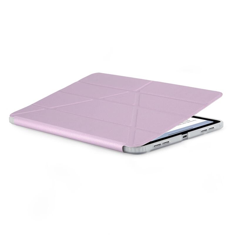 Husă flip cover Pipetto Origami No1, violet, 5 poziții de susținere, material TPU pentru absorbția șocurilor