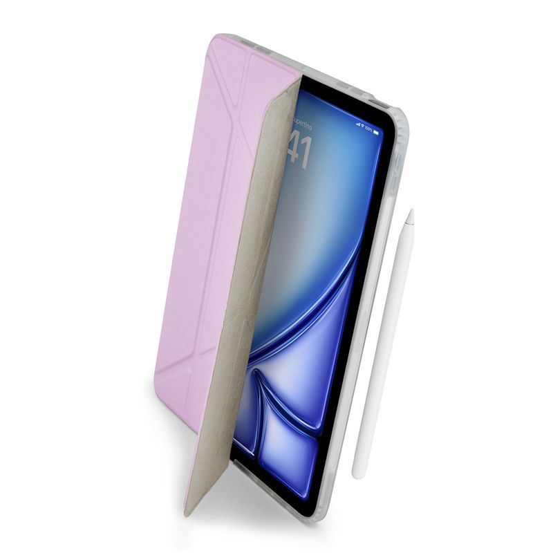 Husă flip cover Pipetto Origami No1, violet, 5 poziții de susținere, material TPU pentru absorbția șocurilor