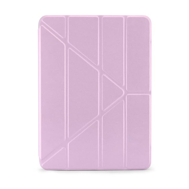 Husă flip cover Pipetto Origami No1, violet, 5 poziții de susținere, material TPU pentru absorbția șocurilor