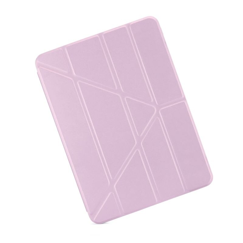 Husă flip cover Pipetto Origami No1, violet, 5 poziții de susținere, material TPU pentru absorbția șocurilor