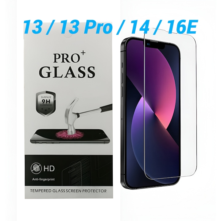 Folie Protectie Premium 0, 2 mm pentru Iphone 13 / 13 Pro / 14 / 16E