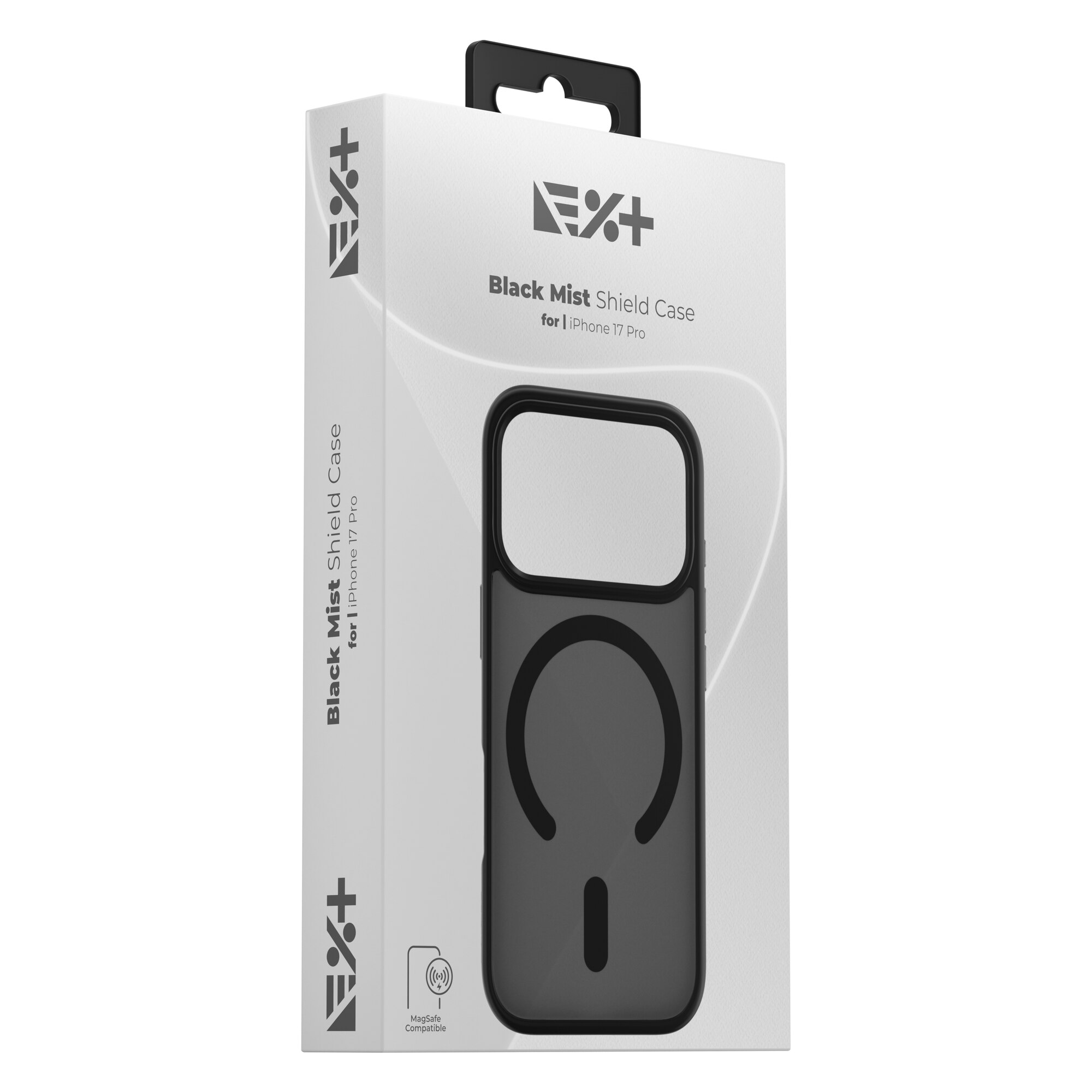 Husa de protectie NOA Mist Shield, compatibila Magsafe, pentru Iphone 17 Pro, Negru