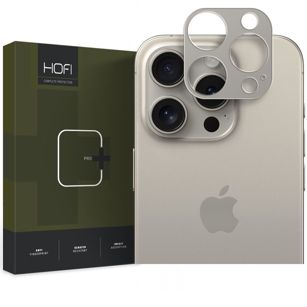 Rama protectie camera foto HOFI Alucam Pro compatibila cu iPhone 15 Pro / 15 Pro Max Titanium