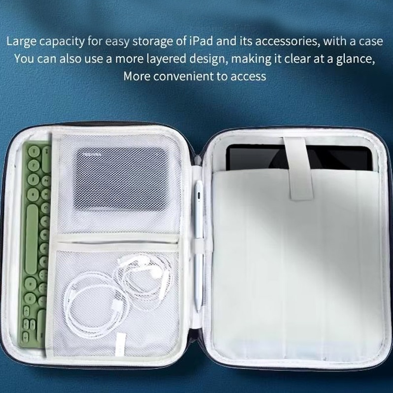 Geanta pentru Laptop 12.9"-13", Textil rezistent, Compatibil MacBook, Buzunare multiple, Roz