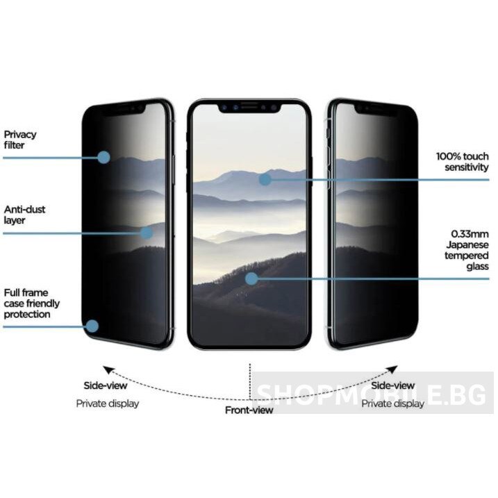 Privacy Planet Tech Protector de sticla pentru Samsung A24 4G / A25 5G, 5D Full Glue