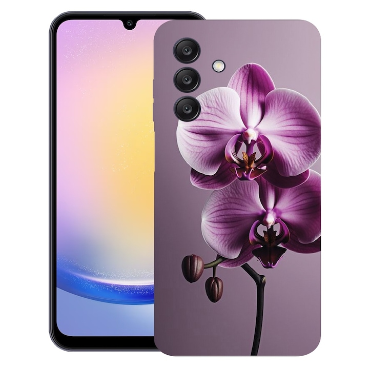 BestCase® Husa pentru Samsung Galaxy A26, Pink Orchid, Slim Silicon 0.8MM, Antisoc, Protectie camera si ecran, 1926339 B 1405