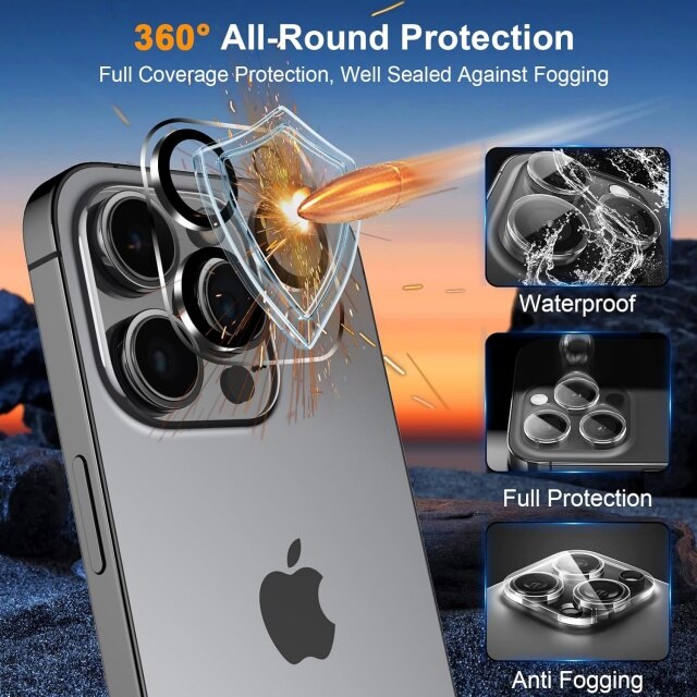 Set 3 Folii Protectie Sticla Temperata pentru iPhone 16, 6.1 Inch, Transparent, Rezistenta la Zgarieturi, 9H