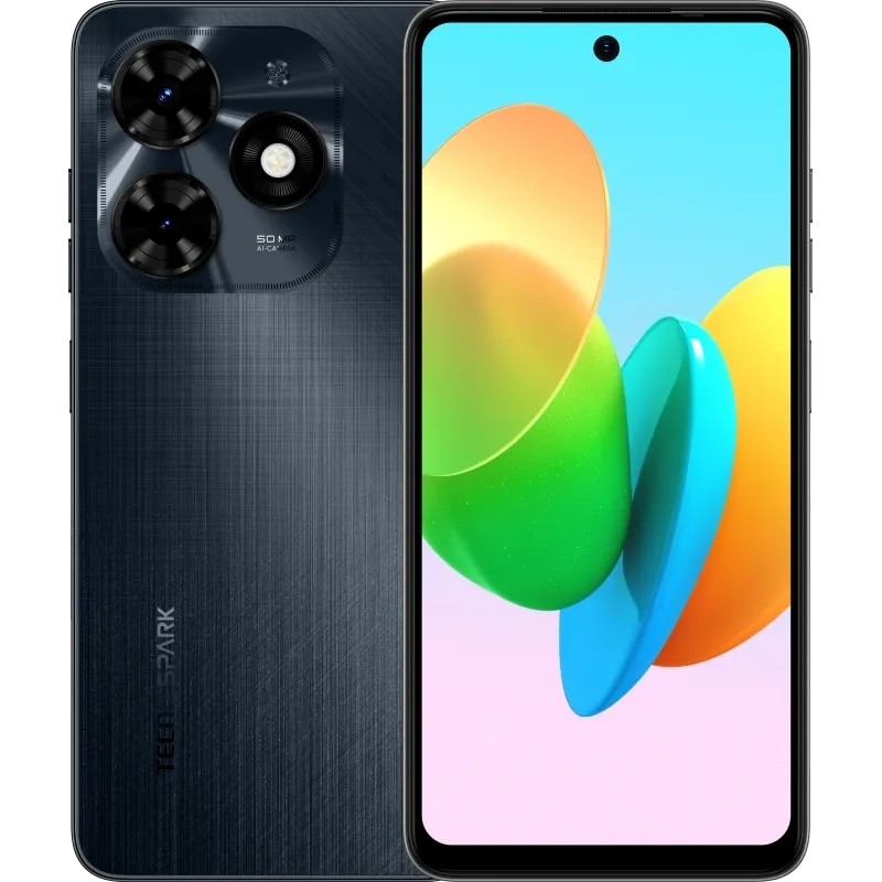 Telefon mobil Tecno Spark 20C, Dual SIM, 4GB RAM, 128GB, Gravity Black