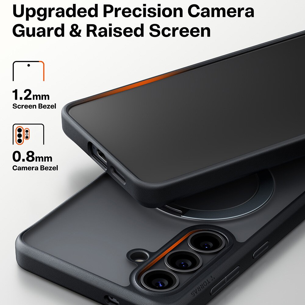 Husa pentru Samsung Galaxy S26 - Torras Ostand Spin Series - Black