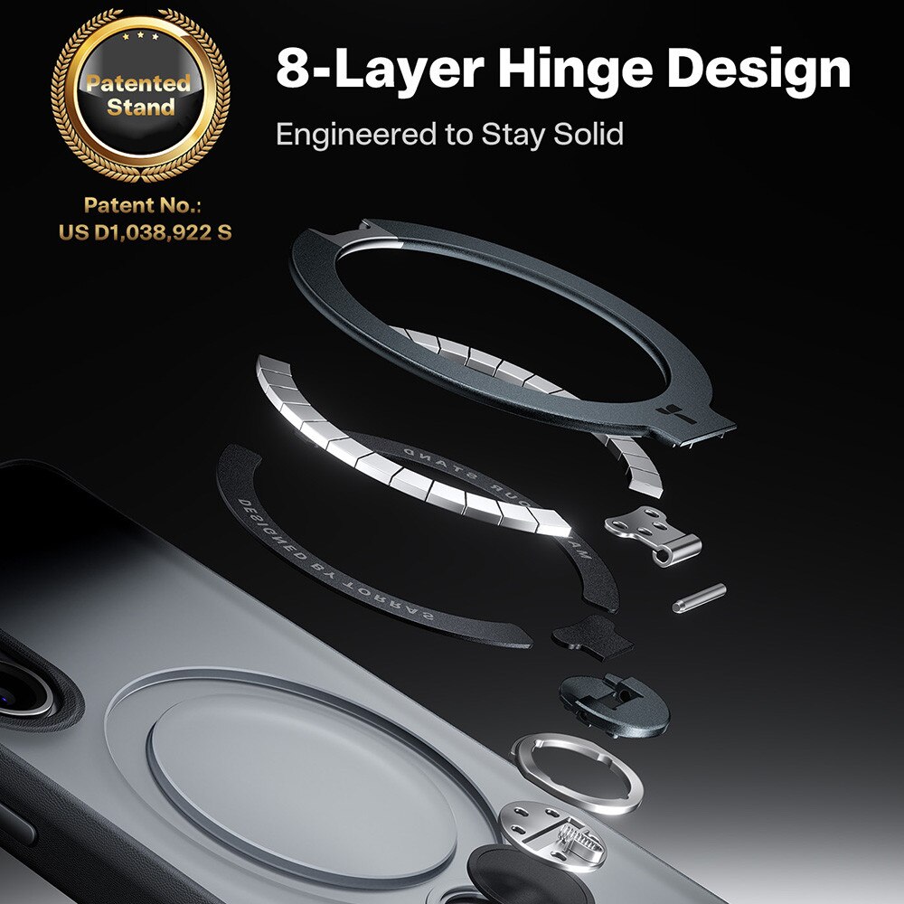 Husa pentru Samsung Galaxy S26 - Torras Ostand Spin Series - Black