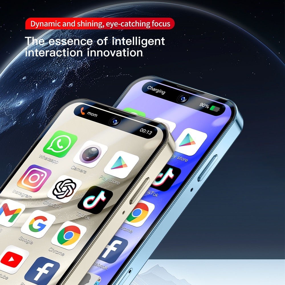 SOYES XS19 Pro 3GB RAM 32GB ROM 3.88 Inch Mini telefon mobil 4G Android 12 Albastru