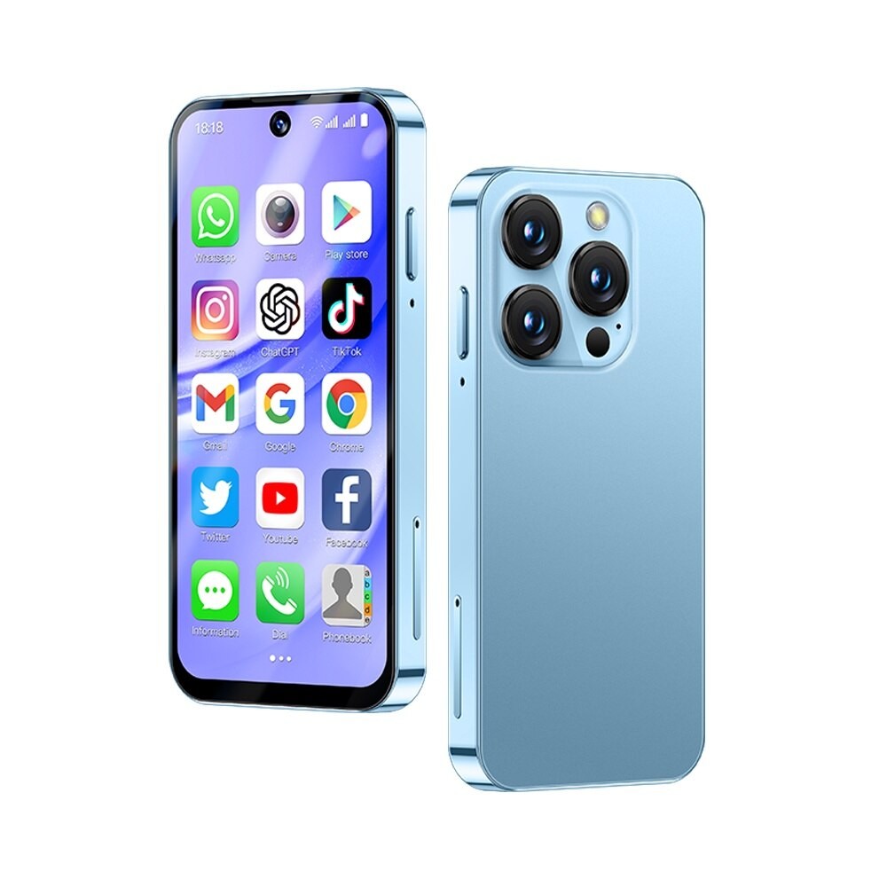 SOYES XS19 Pro 3GB RAM 32GB ROM 3.88 Inch Mini telefon mobil 4G Android 12 Albastru
