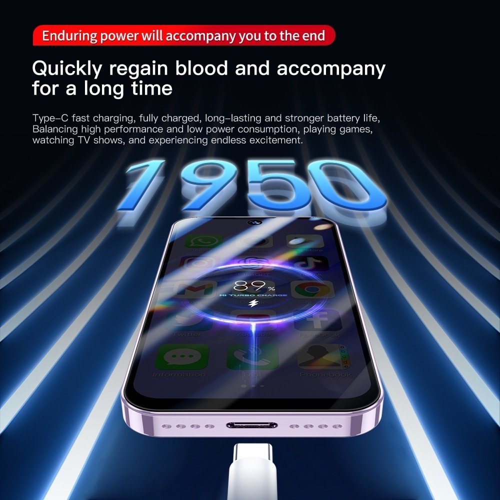 SOYES XS19 Pro 3GB RAM 32GB ROM 3.88 Inch Mini telefon mobil 4G Android 12 Albastru