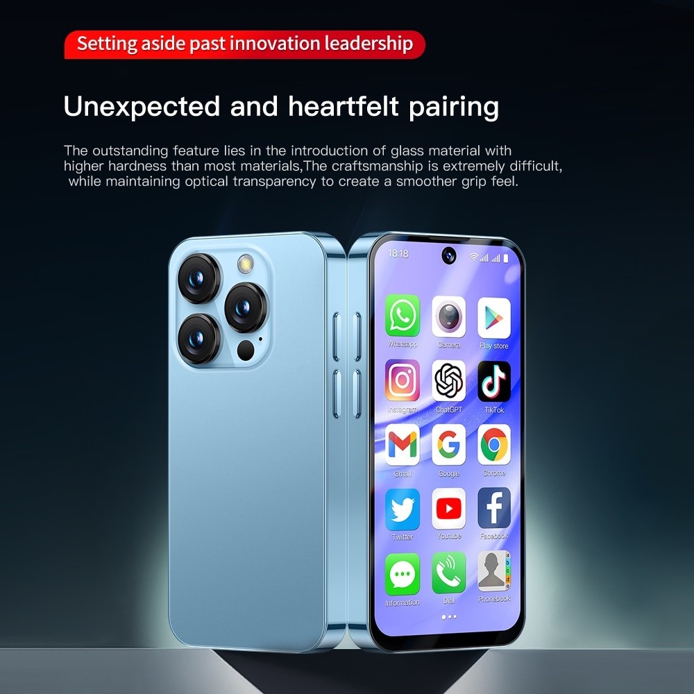 SOYES XS19 Pro 3GB RAM 32GB ROM 3.88 Inch Mini telefon mobil 4G Android 12 Albastru