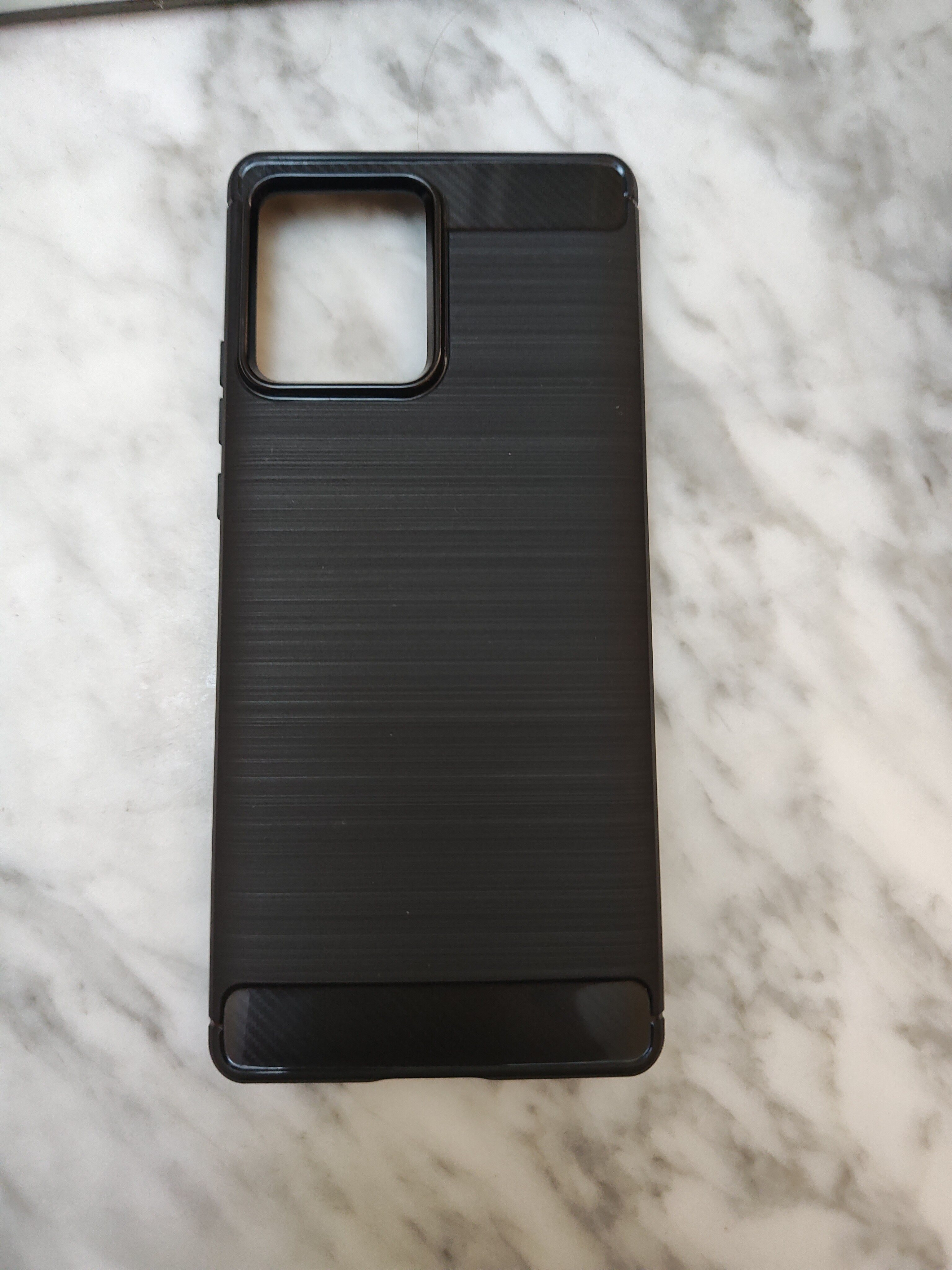 Husa pentru Motorola Edge 30 Ultra - Techsuit Carbon Silicone - Black