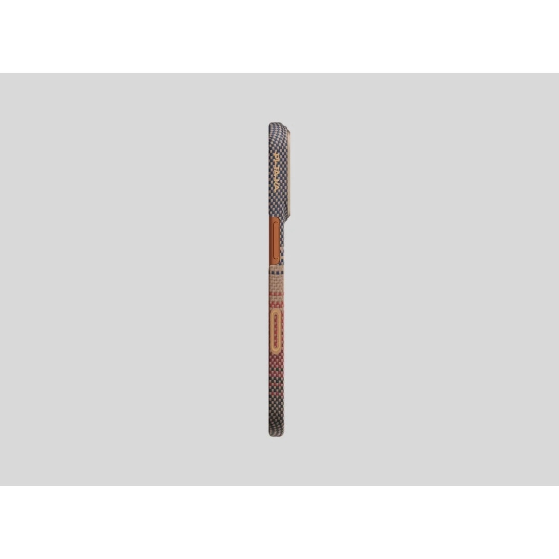 Carcasa Pitaka Ultra Slim Sunset cu Magnetic Ring compatibila cu iPhone 17 Air, Portocaliu