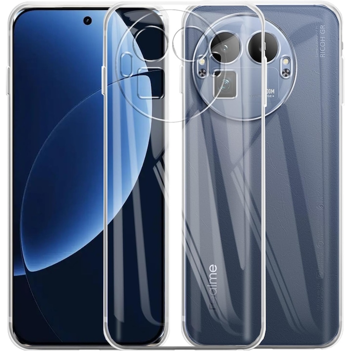 Husa pentru Realme GT 8 Pro, Anti-Shock 1.5mm, cu protectie lentile, transparenta
