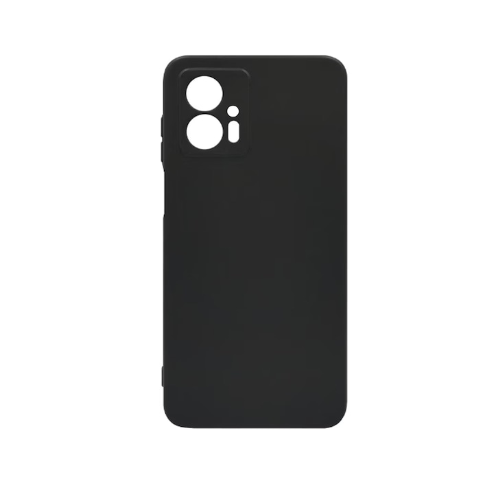 Husa Jelly Silicone Compatibil cu Motorola Moto G13 / G23, Interior de microfibra, Flexibila, Negru