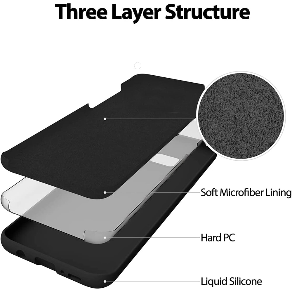 Husa Jelly Silicone Compatibil cu Motorola Moto G13 / G23, Interior de microfibra, Flexibila, Negru