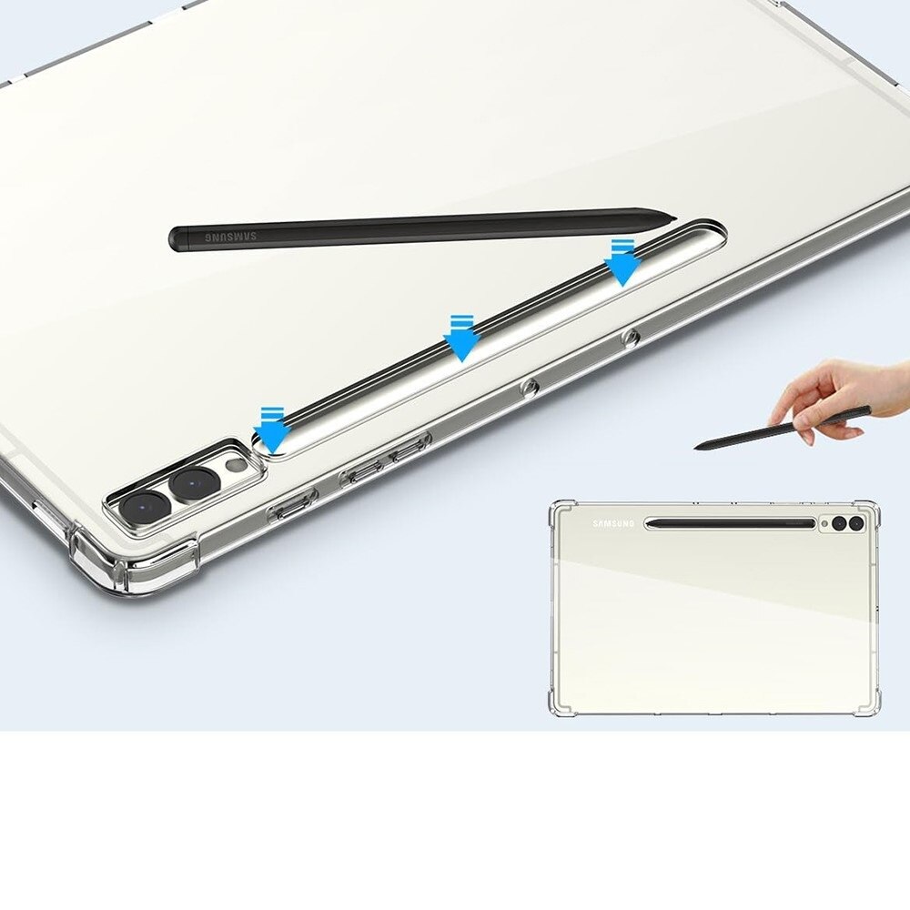 Husa tableta, XGSM, Silicon / TPU, Pentru Samsung Galaxy Tab S9 FE+ Plus, Transparent