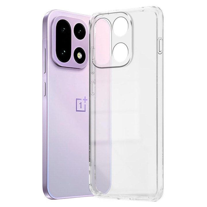 Husa pentru OnePlus 15, Anti-Shock 1.5mm, cu protectie lentile, transparenta
