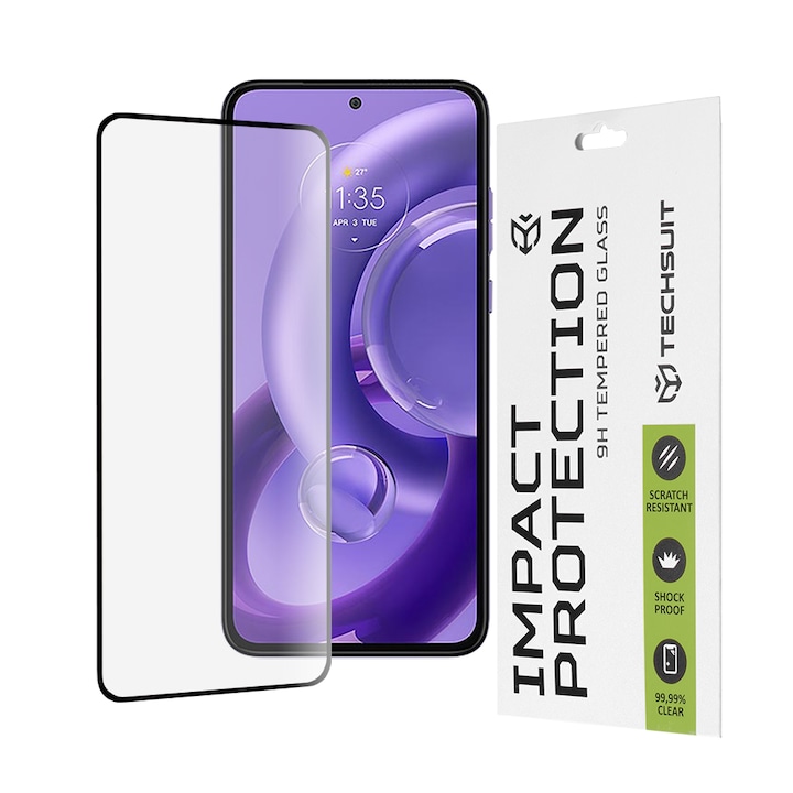 Folie pentru Motorola Edge 30 Neo - Techsuit 111D Full Cover, Full Glue Glass - Negru