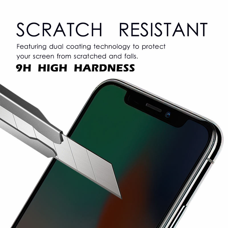 Folie sticlă securizată Privacy Full Cover, anti-spionaj, pentru iPhone 13 Pro, claritate ridicată, aplicare ușoară