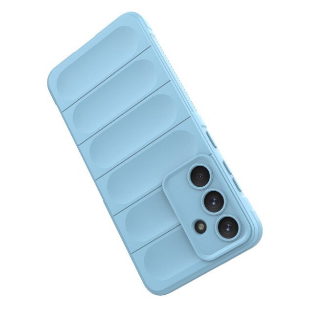 Husa Upzz® Magic Shield Pentru Samsung Galaxy S25 FE, MicroFibra la Interior, Anti Sock - Bleu