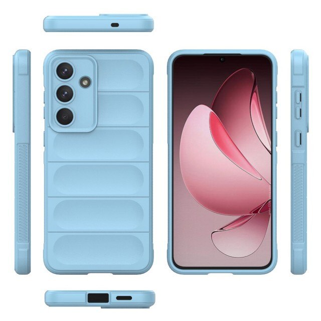 Husa Upzz® Magic Shield Pentru Samsung Galaxy S25 FE, MicroFibra la Interior, Anti Sock - Bleu