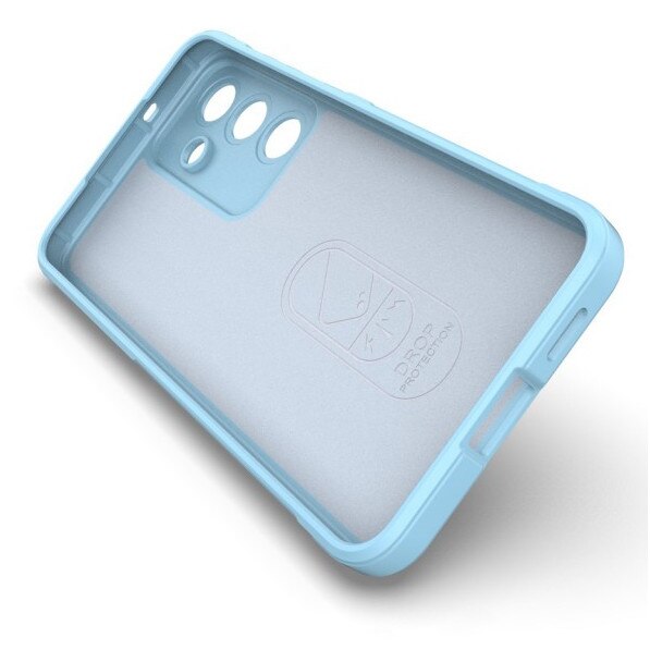 Husa Upzz® Magic Shield Pentru Samsung Galaxy S25 FE, MicroFibra la Interior, Anti Sock - Bleu