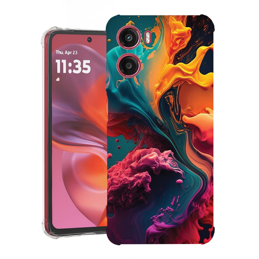 BestCase® Husa pentru Motorola Moto G06 cu Design Liquid Colors, Anti Shock, Reinforced 4 Corners, 2078499 AS 1234