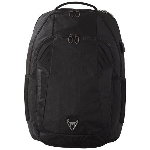 Rucsac Laptop pentru calatorii cu avionul, Everestus, 15 inch, nylon si pvc, negru, saculet si eticheta bagaj incluse