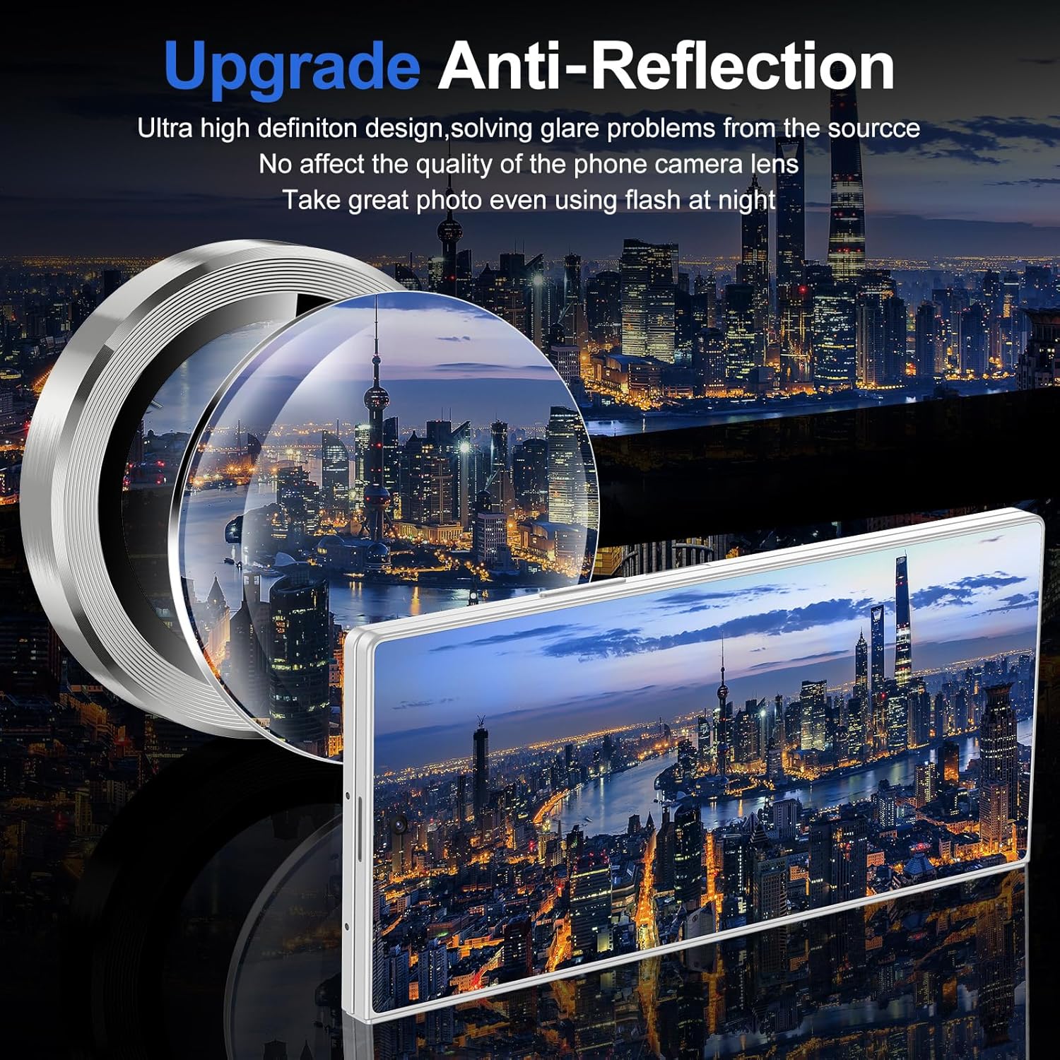 Set protectii lentile camera telefon, metal/sticla, pentru Samsung Galaxy Z Fold 7, rezistent la zgarieturi, argintiu