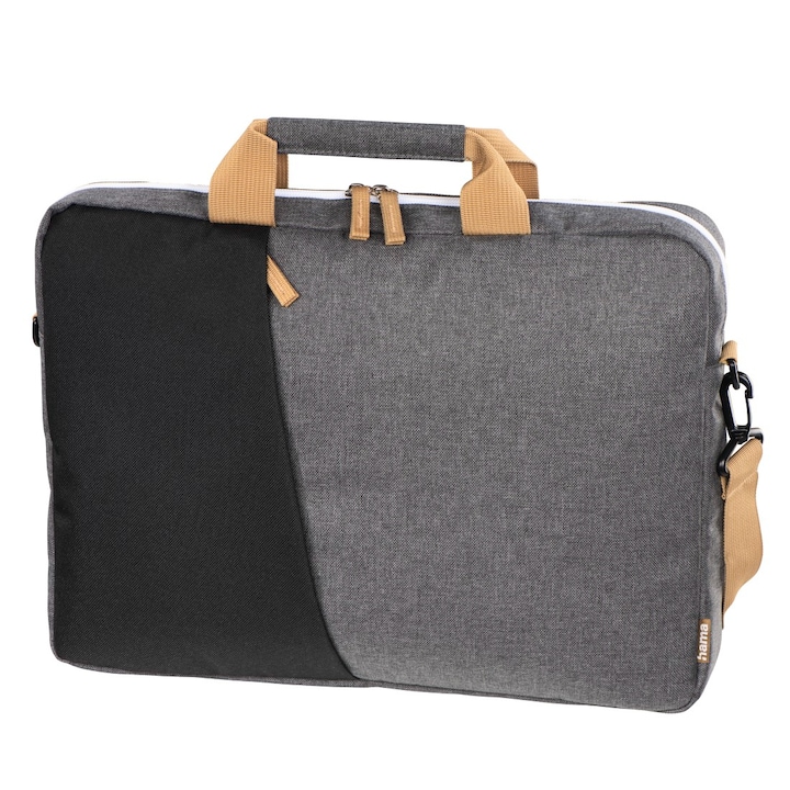 Geanta pentru notebook, Hama, Florence 15.6", Negru/Gri