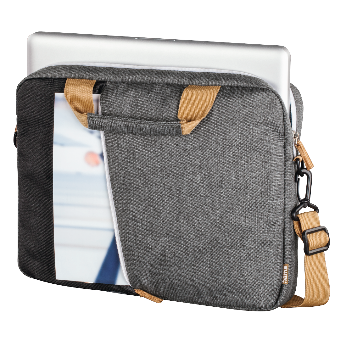 Geanta pentru notebook, Hama, Florence 15.6", Negru/Gri