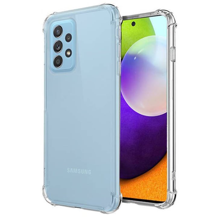 Husa compatibila cu Samsung Galaxy A32 5G (SM-A326) G-Tech Antishock TPU Transparenta