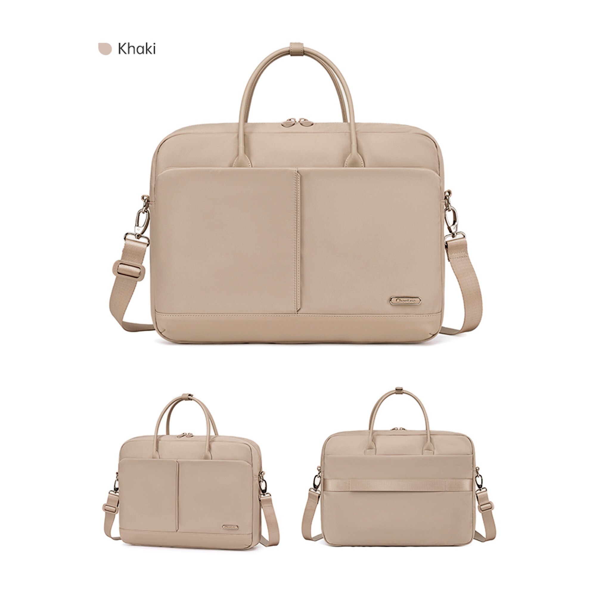 Geantă de mână Chantria, CR-CB00772-khaki, Geantă laptop,