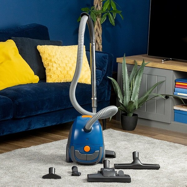 Aspirator cu sac, Zelmer, ZVC241P, 800W, capacitate sac 2L, Albastru