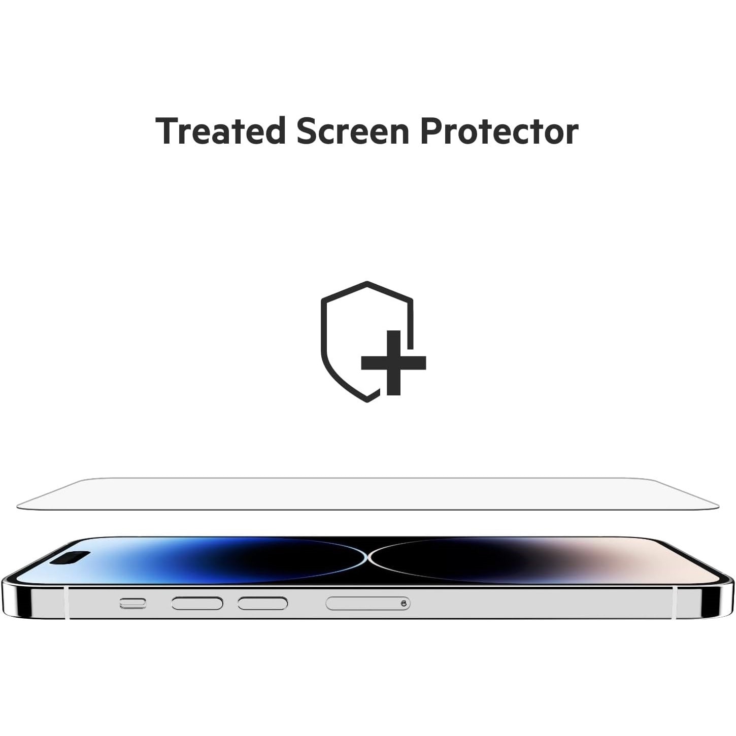 Folie de protectie din sticla securizata, Sigloo, pentru iPhone 14 ProMax