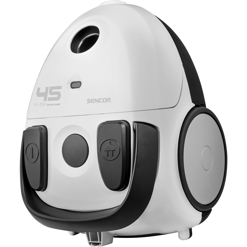 Aspirator cu sac Sencor SVC 45WH, 850W, Indicator Praf-full Roti de cauciuc, Alb