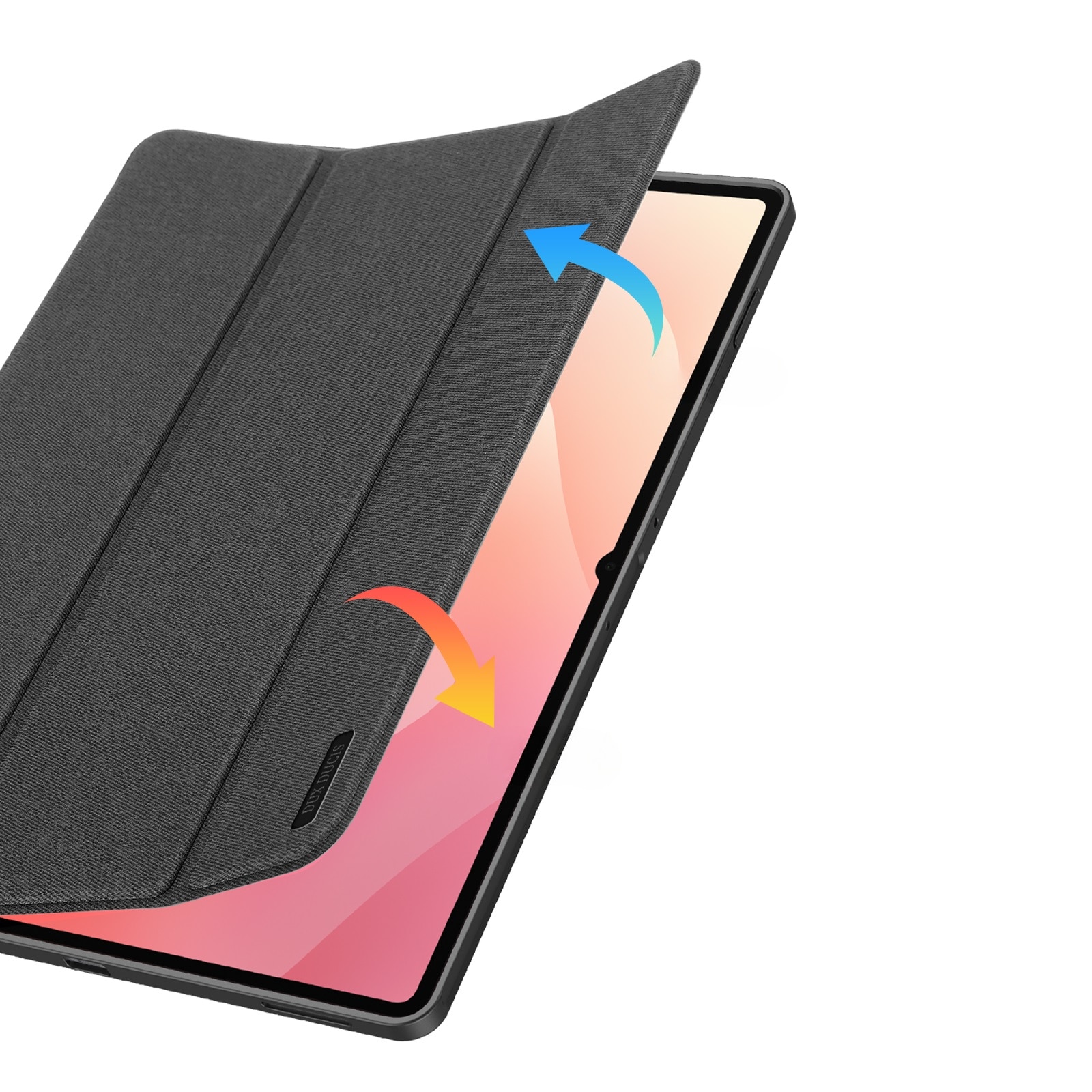 Husa tableta Dux Ducis Domo Series, neagra, pentru Samsung Galaxy Tab S11 Ultra, cu suport si functie auto wake/sleep