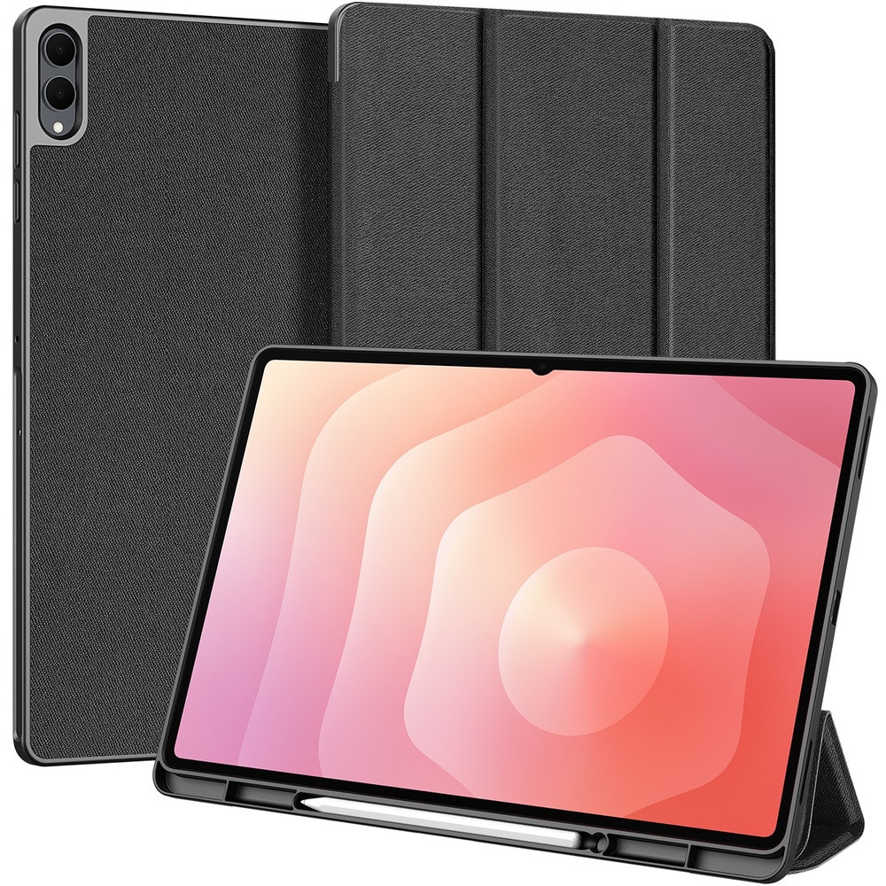 Husa tableta Dux Ducis Domo Series, neagra, pentru Samsung Galaxy Tab S11 Ultra, cu suport si functie auto wake/sleep