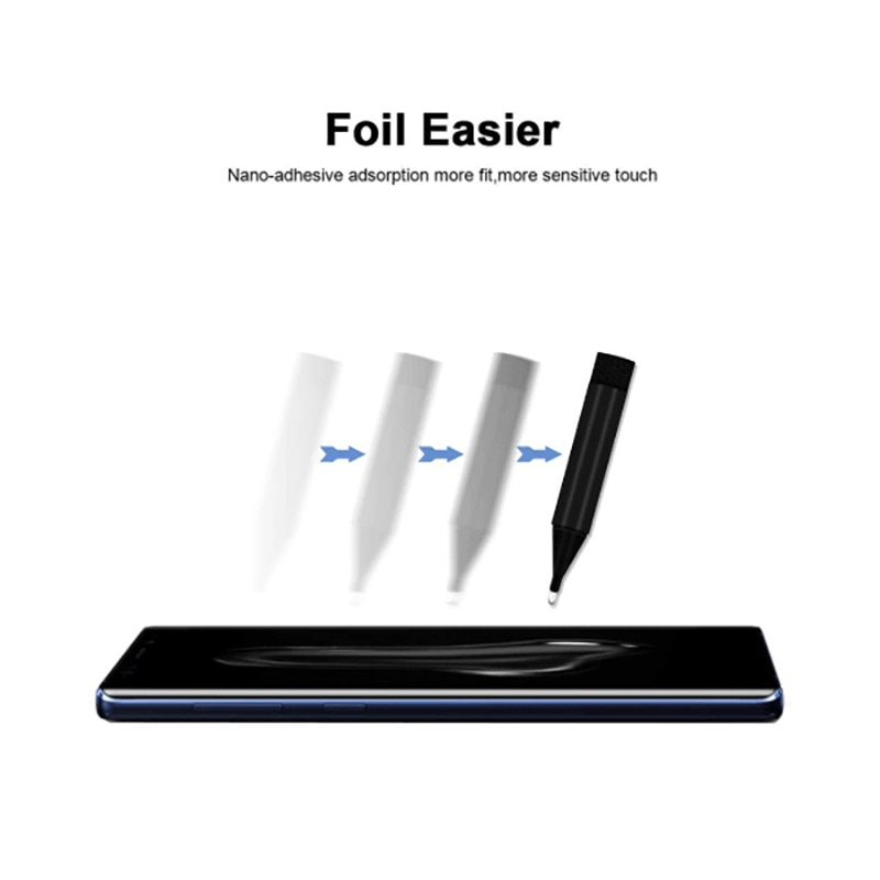 Folie de protectie din sticla temperata pentru Samsung s10 curbata full glue cu adeziv UV, transparent