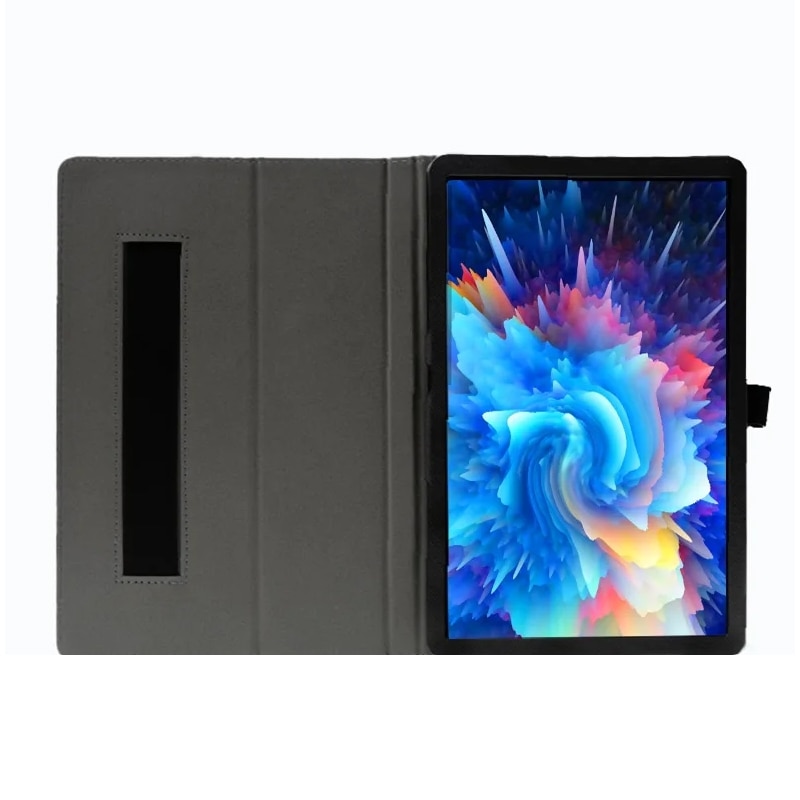 Husa tableta pentru TCL NxtPaper 11, piele cu efect de hartie, 2 plieri, anti-soc, inchidere magnetica, negru